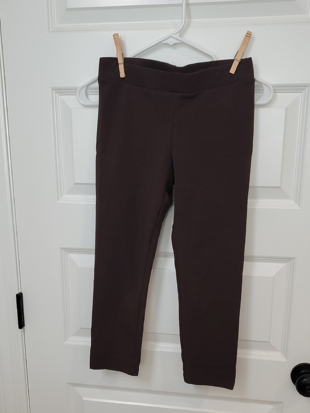 Simply Vera Vera Wang Chocolate Brown Straight-Leg Ponte Pants